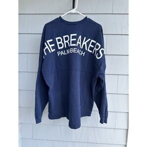 Spirit Jersey XL Navy The Breakers Palm Beach Oversized Long Sleeve Top